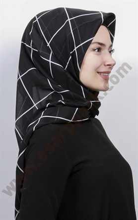 Pamuklu 140x140 Cm Eşarp 1070-34