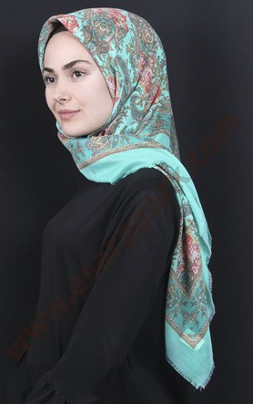 Pamuklu 140x140 Cm Eşarp 1070-43