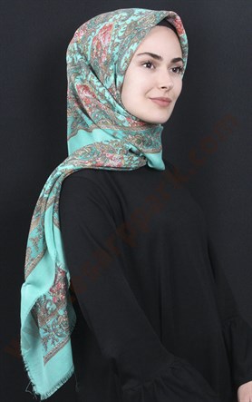 Pamuklu 140x140 Cm Eşarp 1070-43