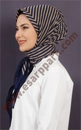 Pamuklu 140x140 Cm Eşarp 1070-7