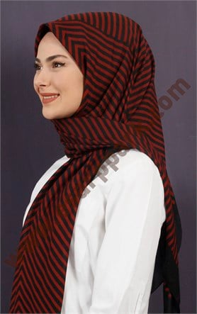 Pamuklu 140x140 Cm Eşarp 1070-8