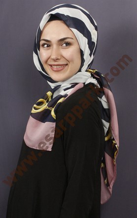 Pamuklu 140x140 Cm Eşarp 1071-3