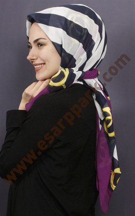 Pamuklu 140x140 Cm Eşarp 1071-8