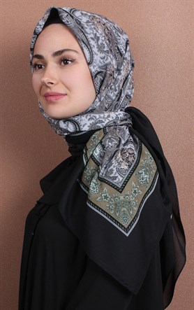 Pamuklu 140x140 Cm Eşarp 1072-1