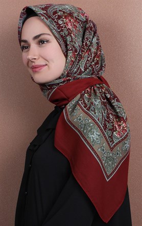 Pamuklu 140x140 Cm Eşarp 1072-3