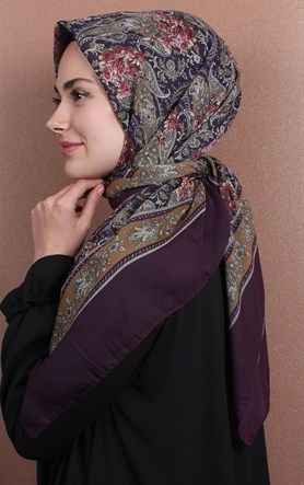 Pamuklu 140x140 Cm Eşarp 1072-5
