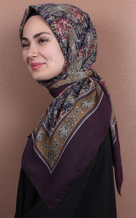 Pamuklu 140x140 Cm Eşarp 1072-5