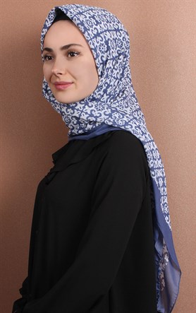 Pamuklu 140x140 Cm Eşarp 1074-11