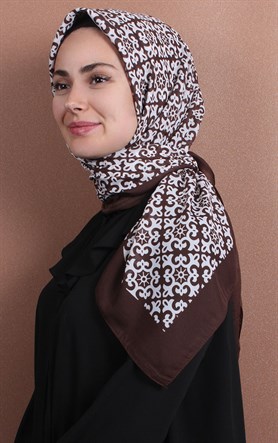 Pamuklu 140x140 Cm Eşarp 1074-12