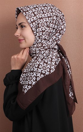 Pamuklu 140x140 Cm Eşarp 1074-12