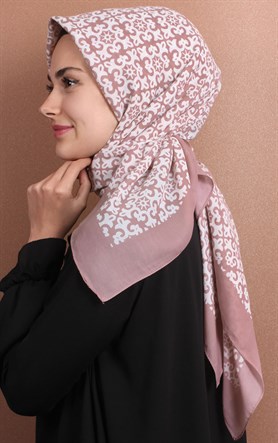 Pamuklu 140x140 Cm Eşarp 1074-14