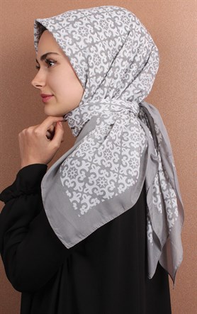 Pamuklu 140x140 Cm Eşarp 1074-16