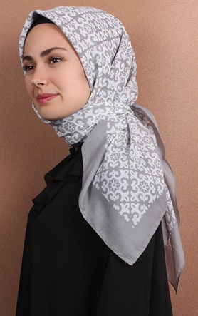 Pamuklu 140x140 Cm Eşarp 1074-16