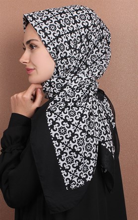 Pamuklu 140x140 Cm Eşarp 1074-2