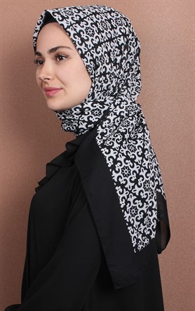 Pamuklu 140x140 Cm Eşarp 1074-2