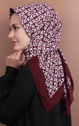 Pamuklu 140x140 Cm Eşarp 1074-4