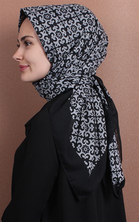 Pamuklu 140x140 Cm Eşarp 1074-6