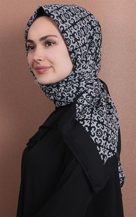 Pamuklu 140x140 Cm Eşarp 1074-6