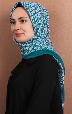 Pamuklu 140x140 Cm Eşarp 1074-7