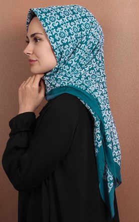 Pamuklu 140x140 Cm Eşarp 1074-7