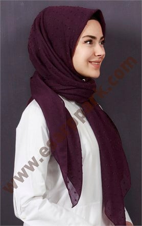 Pamuklu 140x140 Cm Eşarp 1091-6