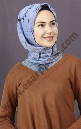 Pamuklu 140x140 Cm Eşarp 1092-11