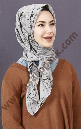 Pamuklu 140x140 Cm Eşarp 1092-2