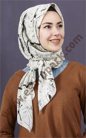 Pamuklu 140x140 Cm Eşarp 1092-5