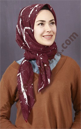 Pamuklu 140x140 Cm Eşarp 1092-6
