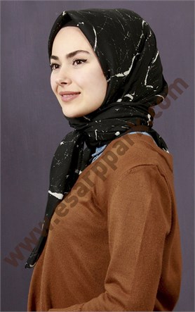 Pamuklu 140x140 Cm Eşarp 1092-8