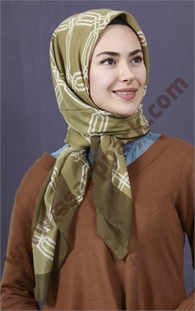 Pamuklu 140x140 Cm Eşarp 1093-1