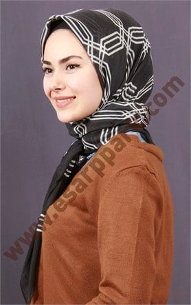 Pamuklu 140x140 Cm Eşarp 1093-11