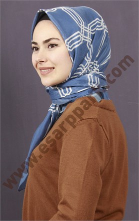 Pamuklu 140x140 Cm Eşarp 1093-3