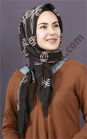 Pamuklu 140x140 Cm Eşarp 1093-4