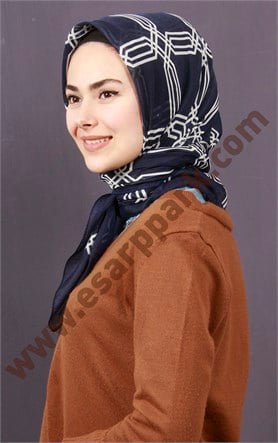 Pamuklu 140x140 Cm Eşarp 1093-8