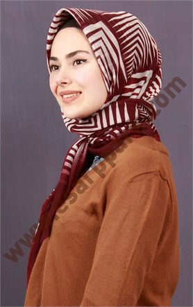 Pamuklu 140x140 Cm Eşarp 1094-10