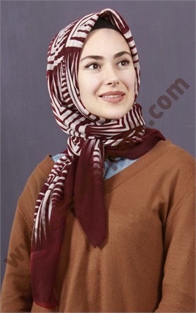 Pamuklu 140x140 Cm Eşarp 1094-10