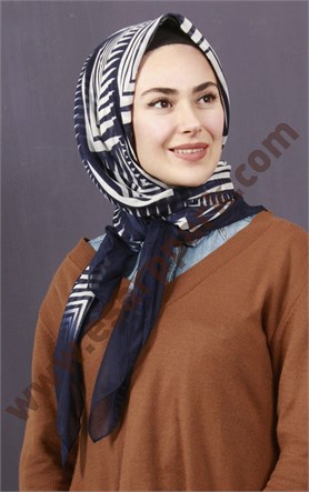 Pamuklu 140x140 Cm Eşarp 1094-11