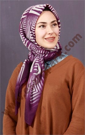 Pamuklu 140x140 Cm Eşarp 1094-5