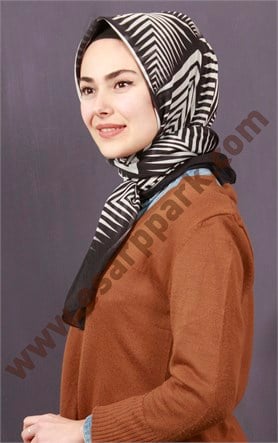 Pamuklu 140x140 Cm Eşarp 1094-8