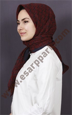Pamuklu 140x140 Cm Eşarp 1095-12