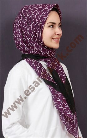 Pamuklu 140x140 Cm Eşarp 1095-14