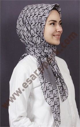 Pamuklu 140x140 Cm Eşarp 1095-8