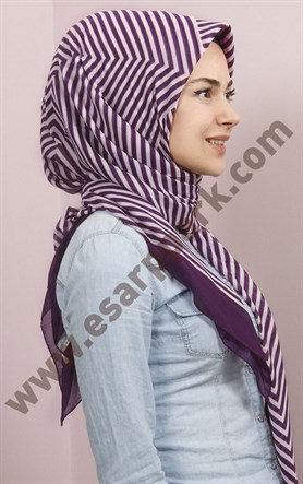 Pamuklu 140x140 Cm Eşarp 1097-1