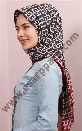 Pamuklu 140x140 Cm Eşarp 1097-10