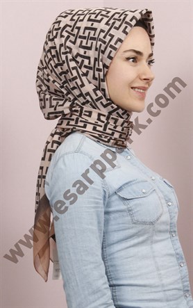 Pamuklu 140x140 Cm Eşarp 1097-12