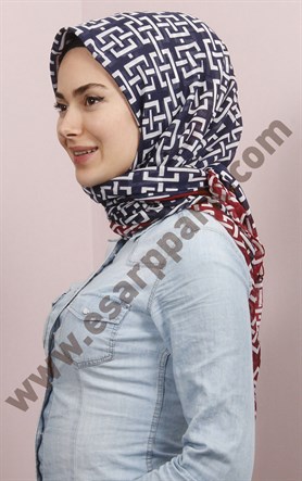 Pamuklu 140x140 Cm Eşarp 1097-13