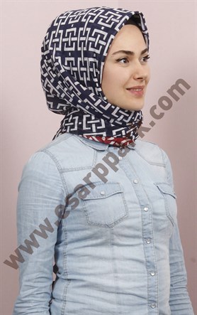 Pamuklu 140x140 Cm Eşarp 1097-13