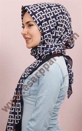 Pamuklu 140x140 Cm Eşarp 1097-16