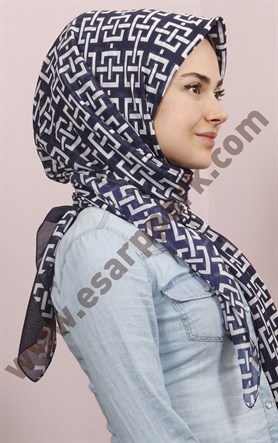 Pamuklu 140x140 Cm Eşarp 1097-16